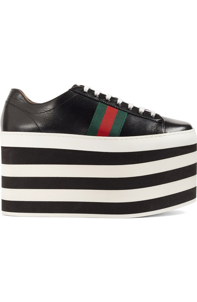 Gucci Peggy Platform Sneaker, Alternate, color,