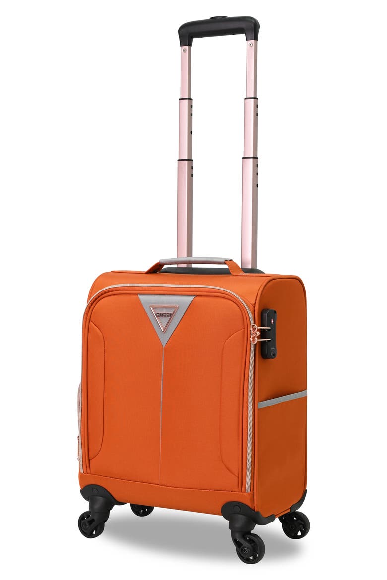 Abito 16-Inch Underseat Spinner Suitcase, Alternate, color, BURNT ORANGE