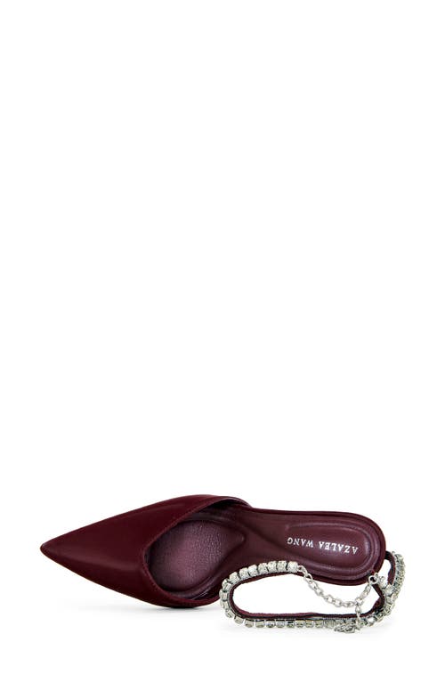 Azalea Wang Rabrindra Ankle Strap Pointed Toe Pump In Red