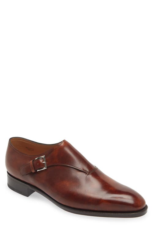 John Lobb Jermynii Monk Strap Shoe in 1V- Bracken 