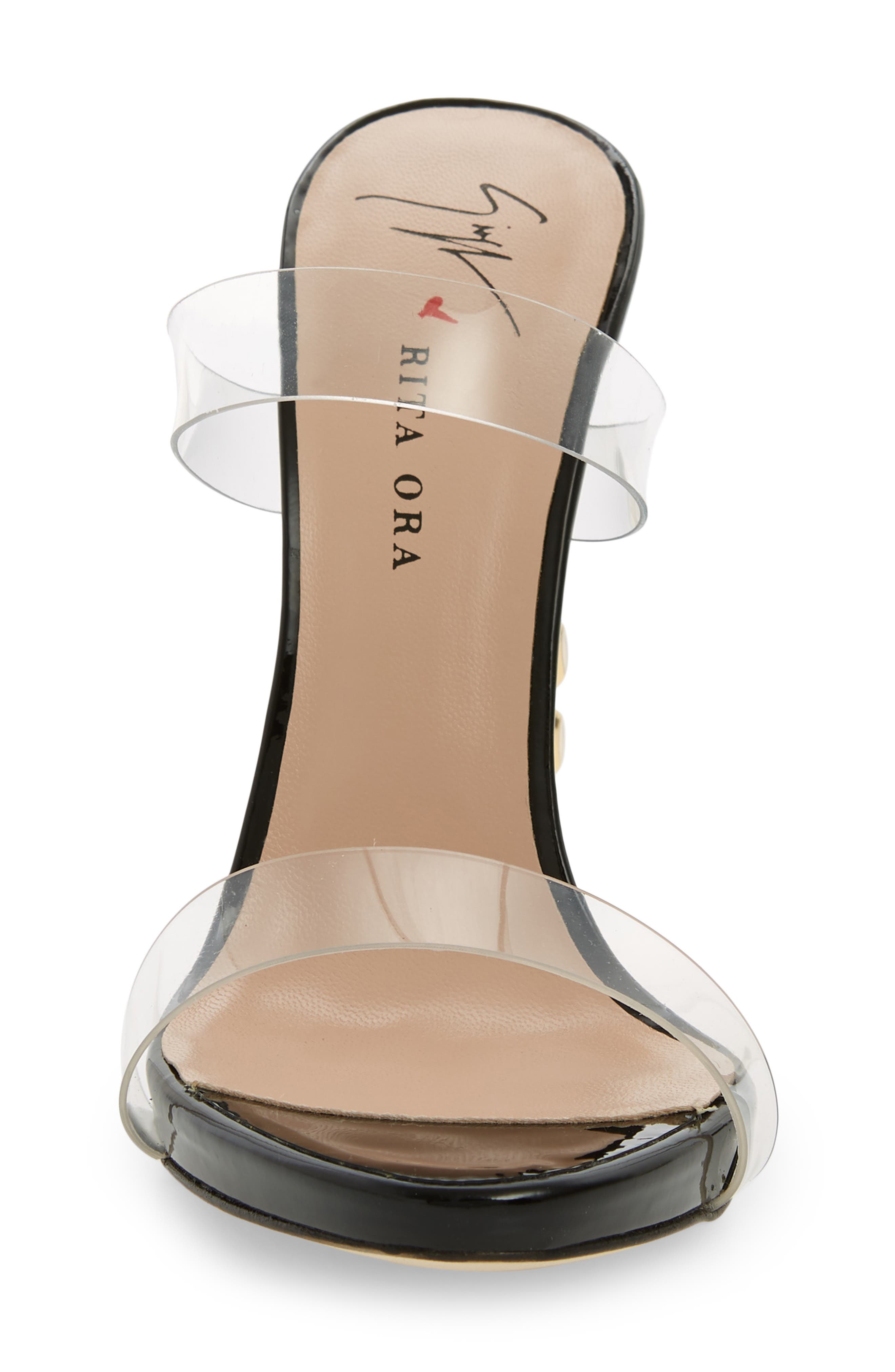 Giuseppe Zanotti x Rita Ora Transparent Strap Sandal, Alternate, color, 