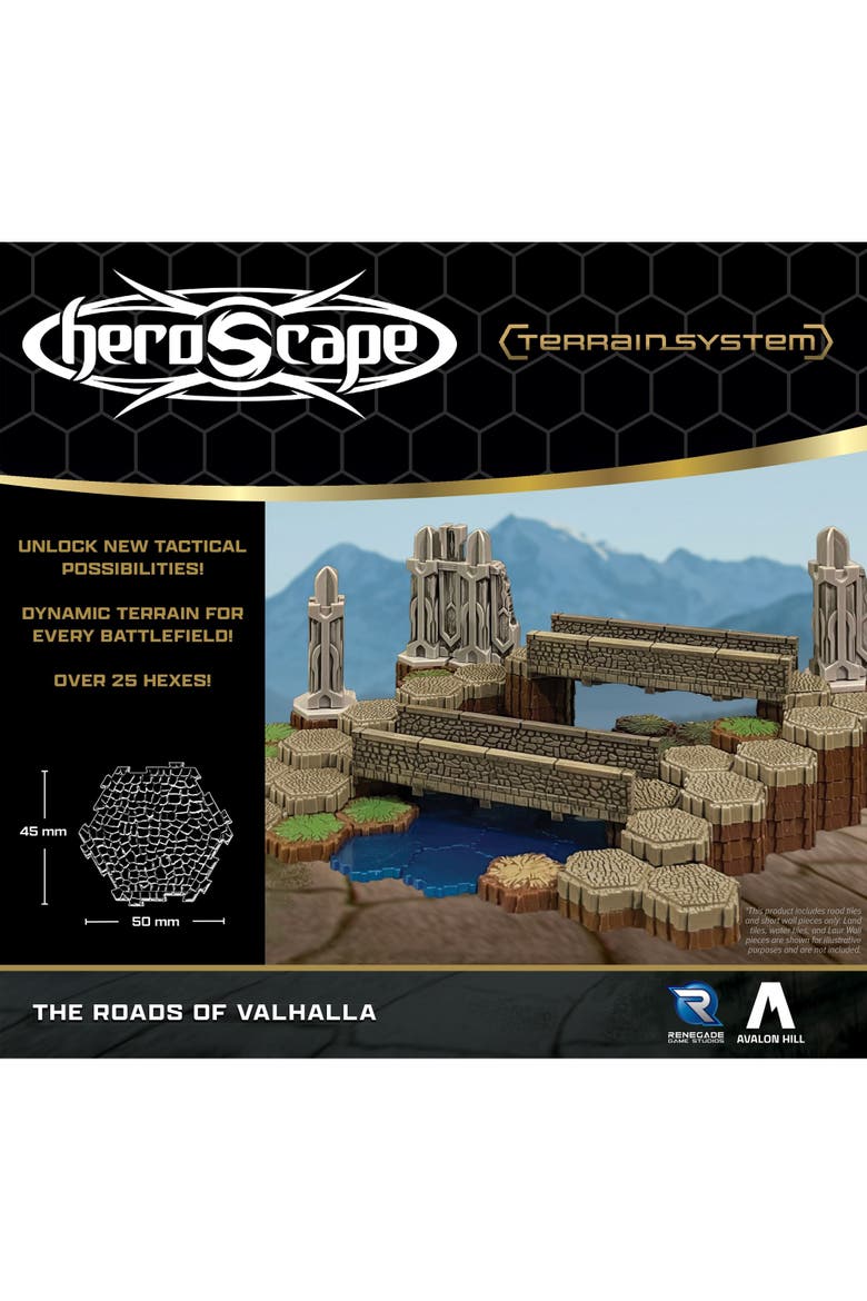 Heroscape Roads of Valhalla Terrain Expansion, Alternate, color, Multicolored