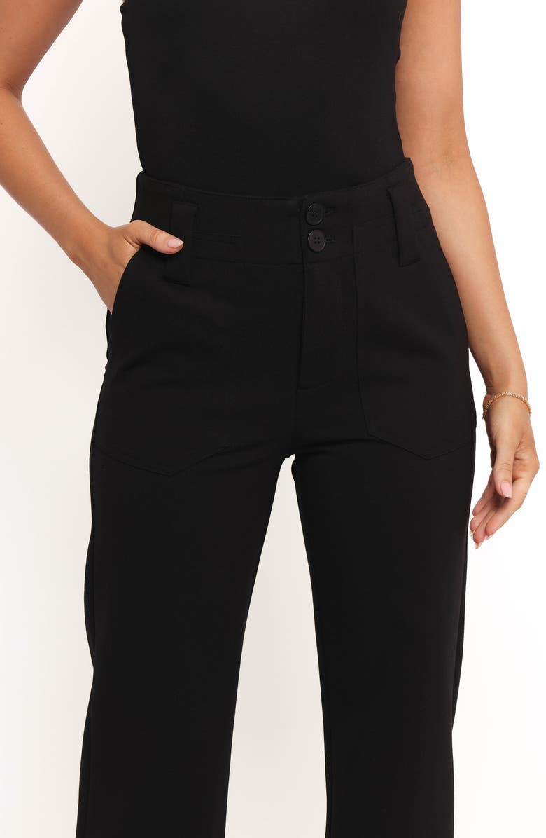 Petal & Pup Bimmi Flare Pants, Alternate, color, Black