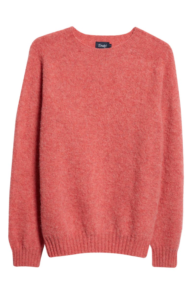 Drake's Brushed Wool Crewneck Sweater, Alternate, color,