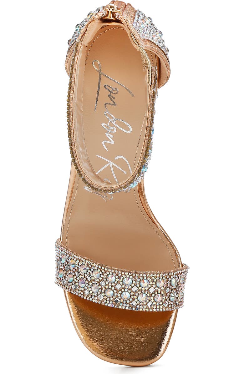 LONDON RAG Cady Embellished Sandal, Alternate, color, Rose Gold