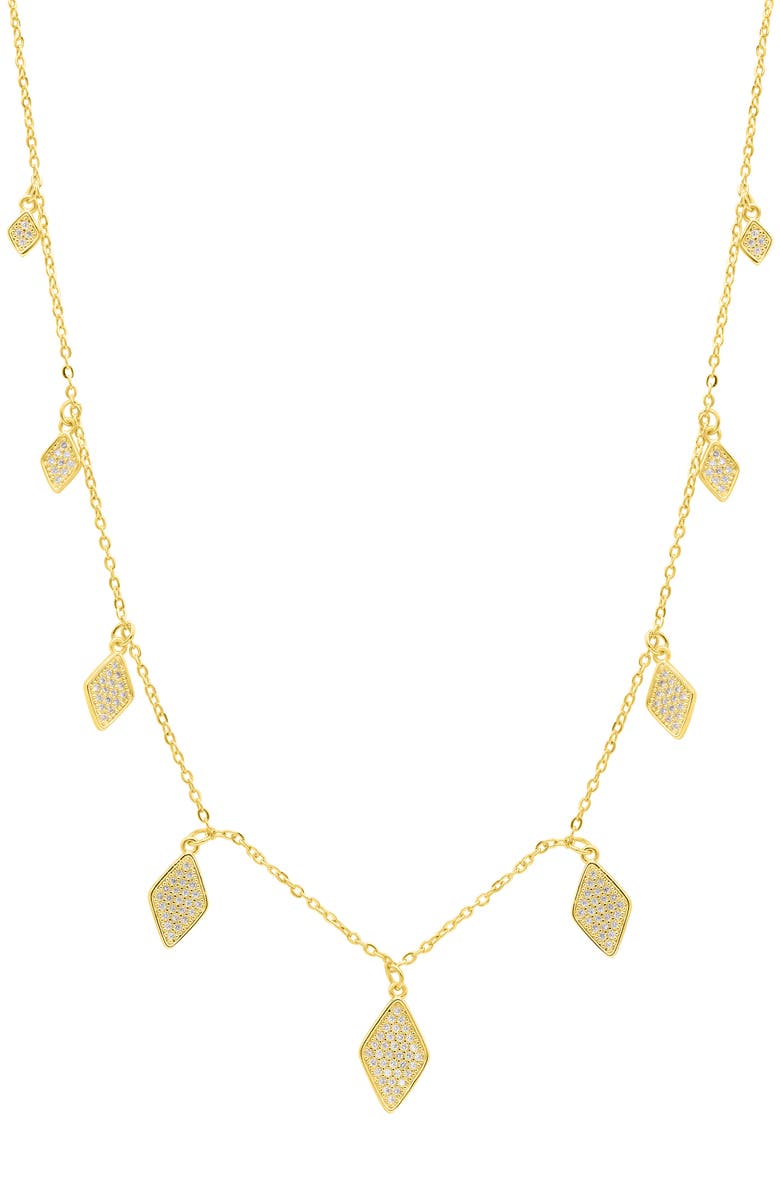 Adornia Pavé Pendant Necklace, Main, color, 