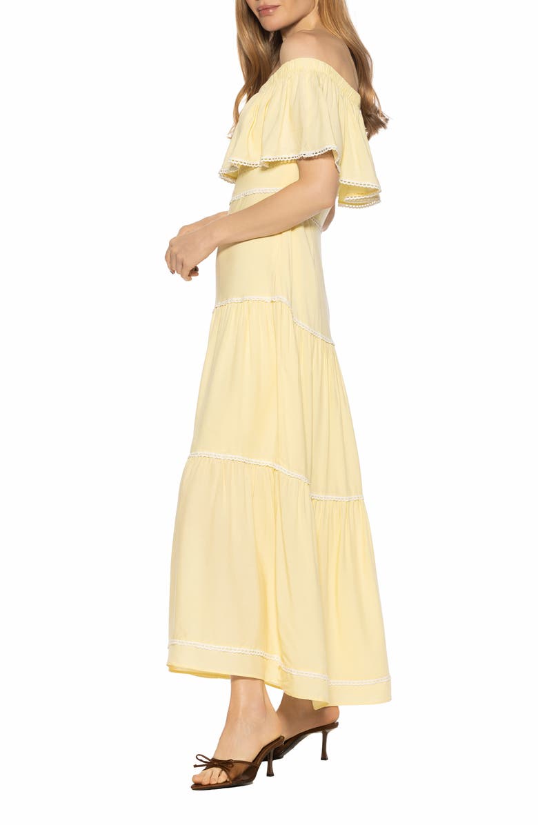 Alexia Admor Esme Off the Shoulder Maxi Dress, Alternate, color, 