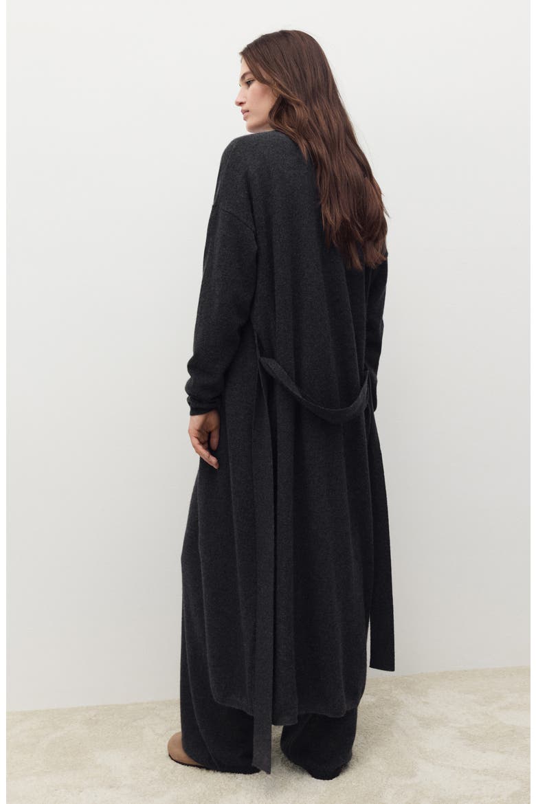 Cashmere Long Cardigan, Alternate, color, CHARCOAL