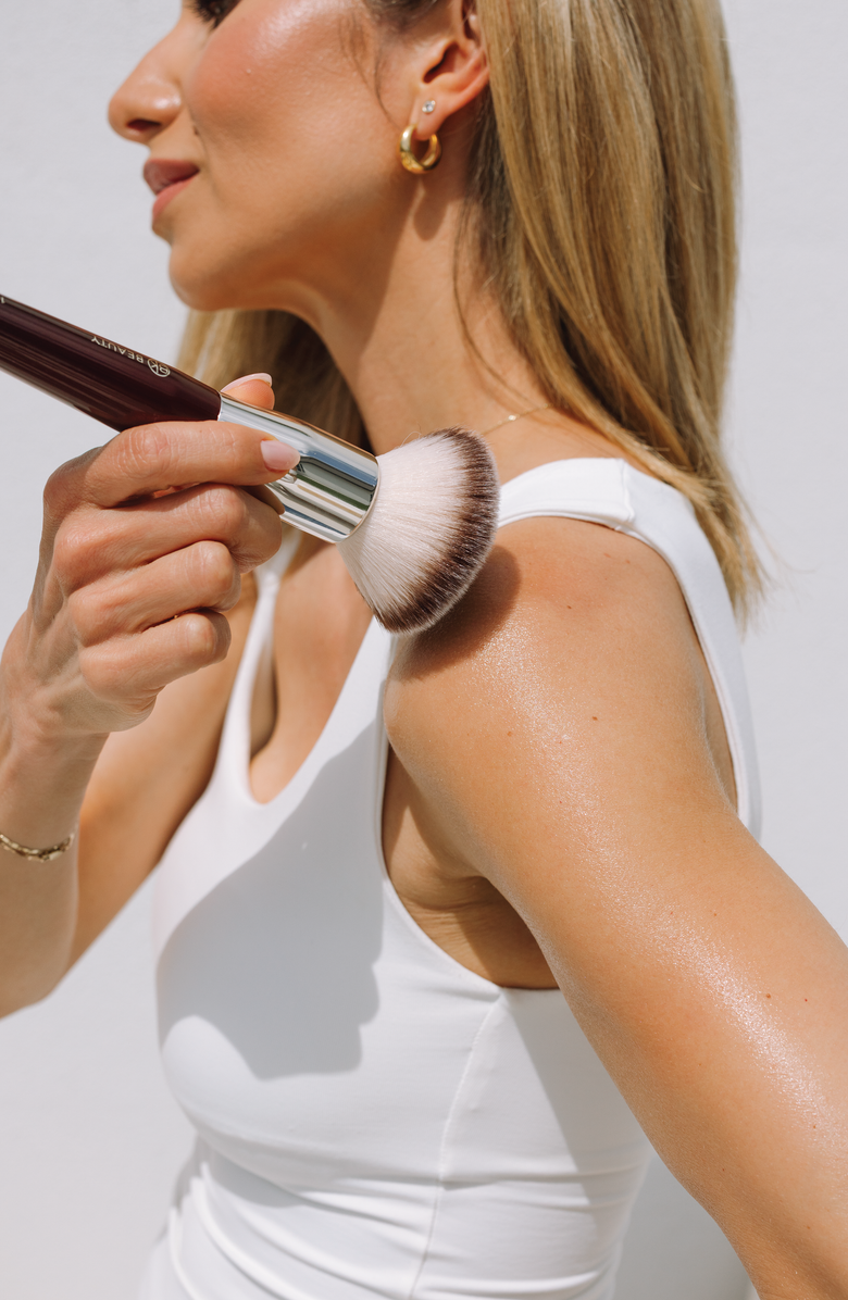 BK Beauty Large Buffer & Round Foundation Brush Set, Alternate, color, Burgundy