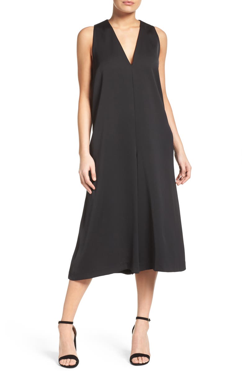 French Connection Essien Crepe Culotte Jumpsuit, Main, color, 