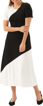 Karen Kane Colorblock Jersey Midi Dress