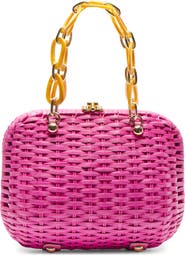 Frances Valentine Hen Wicker Basket Bag