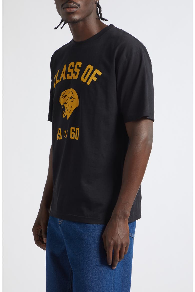 Panther Graphic T-Shirt, Alternate, color, BLACK/ GOLD