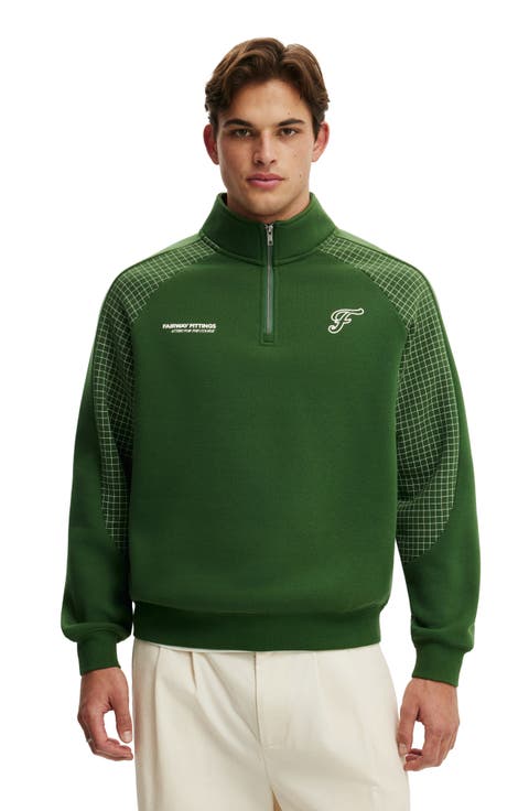 Men's 1/4 Zip Graphic Fleece