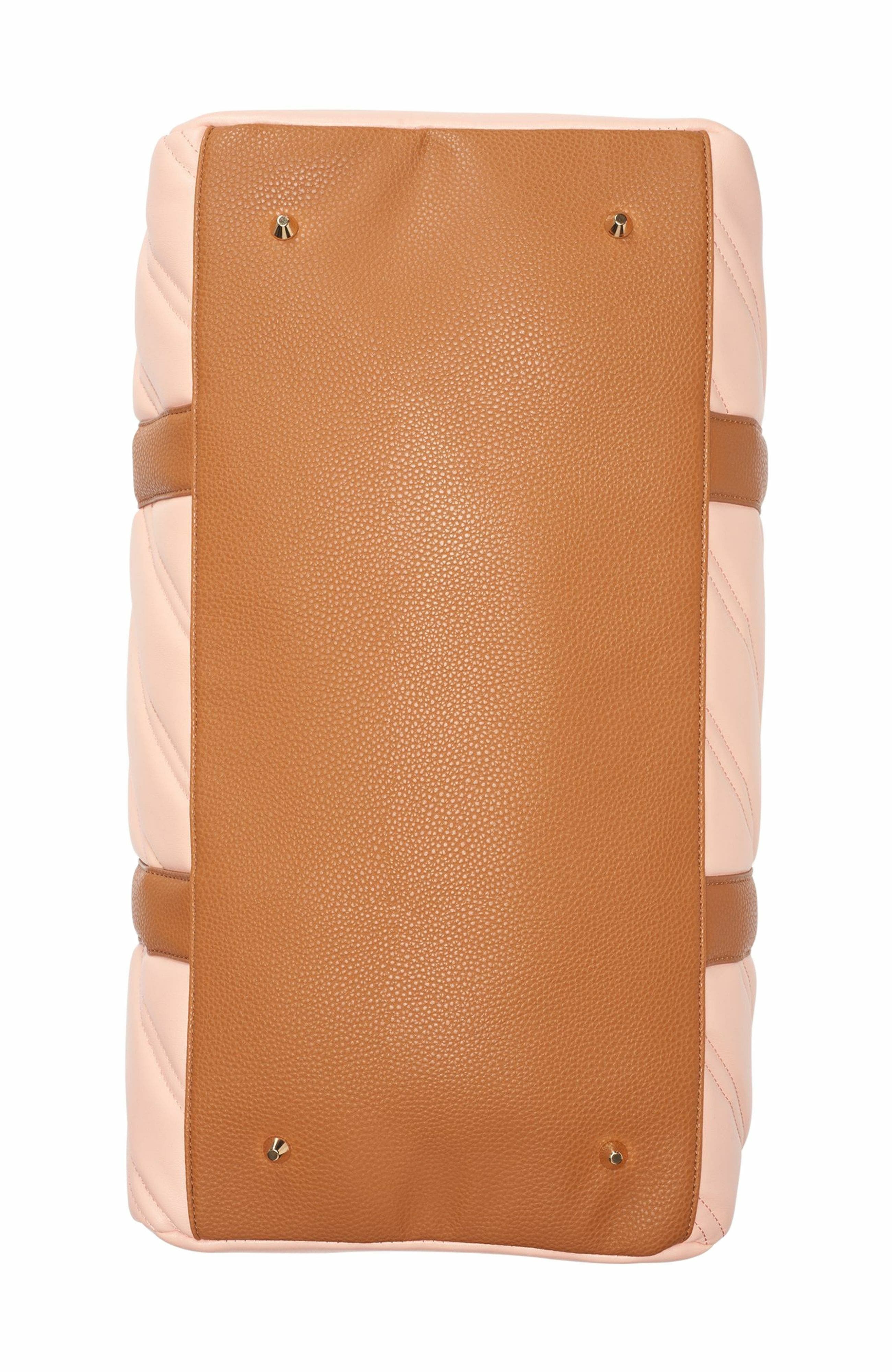 DKNY Bias Duffel Bag, Alternate, color, Peach Bloom