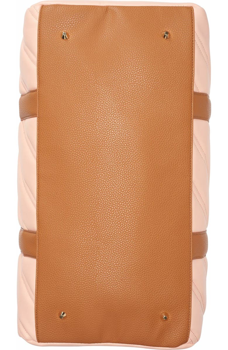 DKNY Bias Duffel Bag, Alternate, color, Peach Bloom