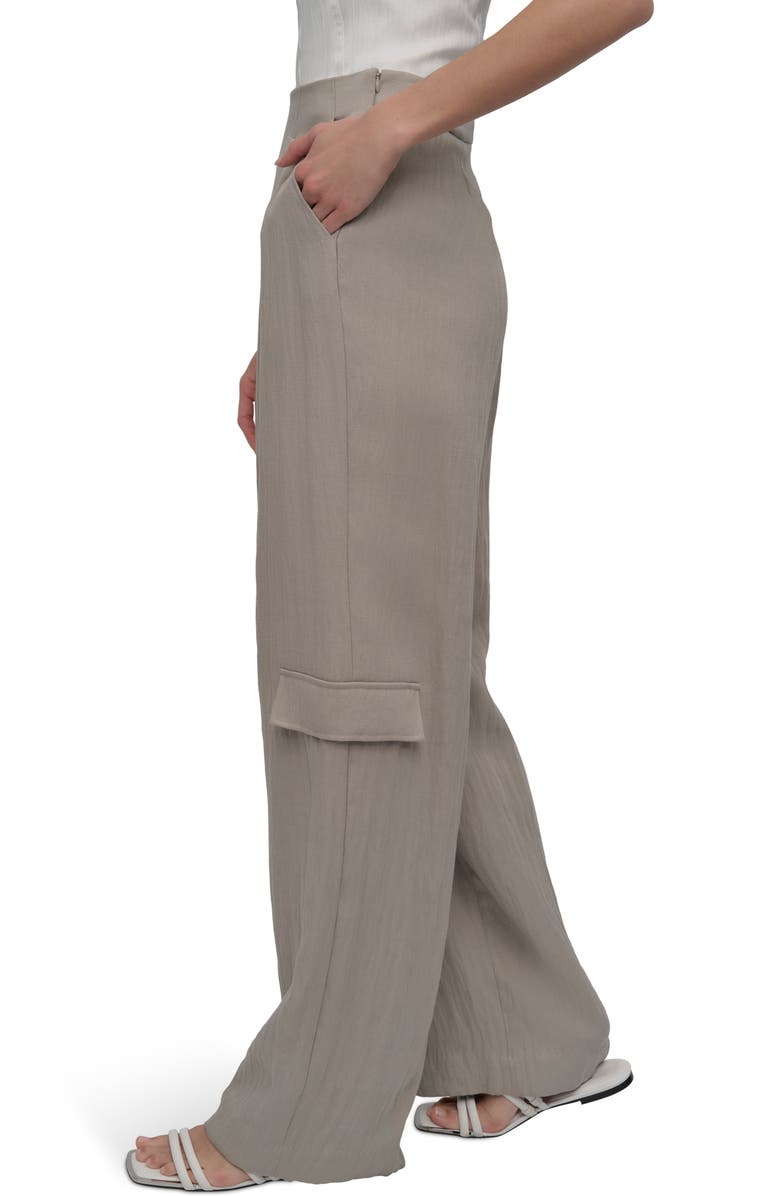 DKNY Weathered Twill Cargo Pants, Alternate, color, Vintage Khaki