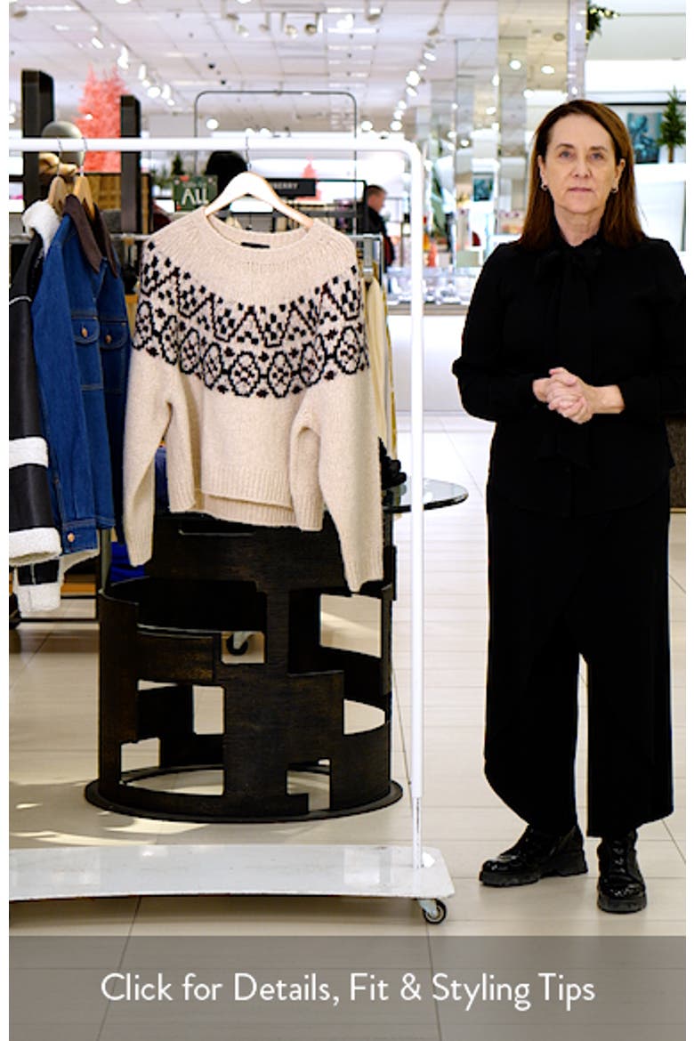 Chrissy Fair Isle Cashmere & Silk Sweater (Women) | Nordstrom