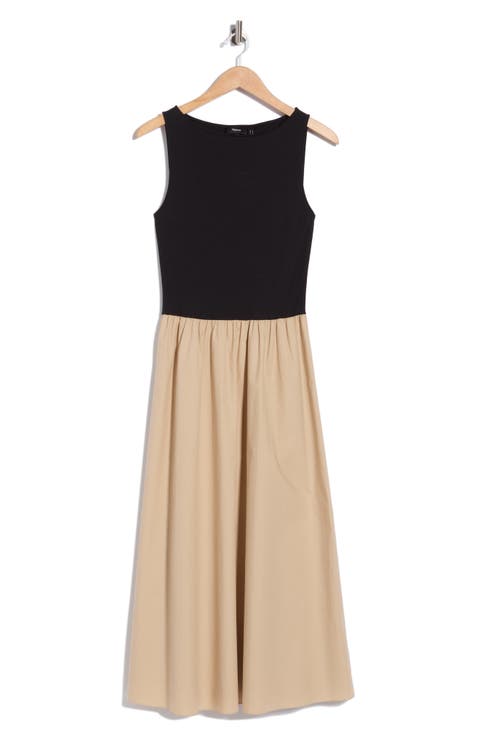 Mixed Media Maxi Dress