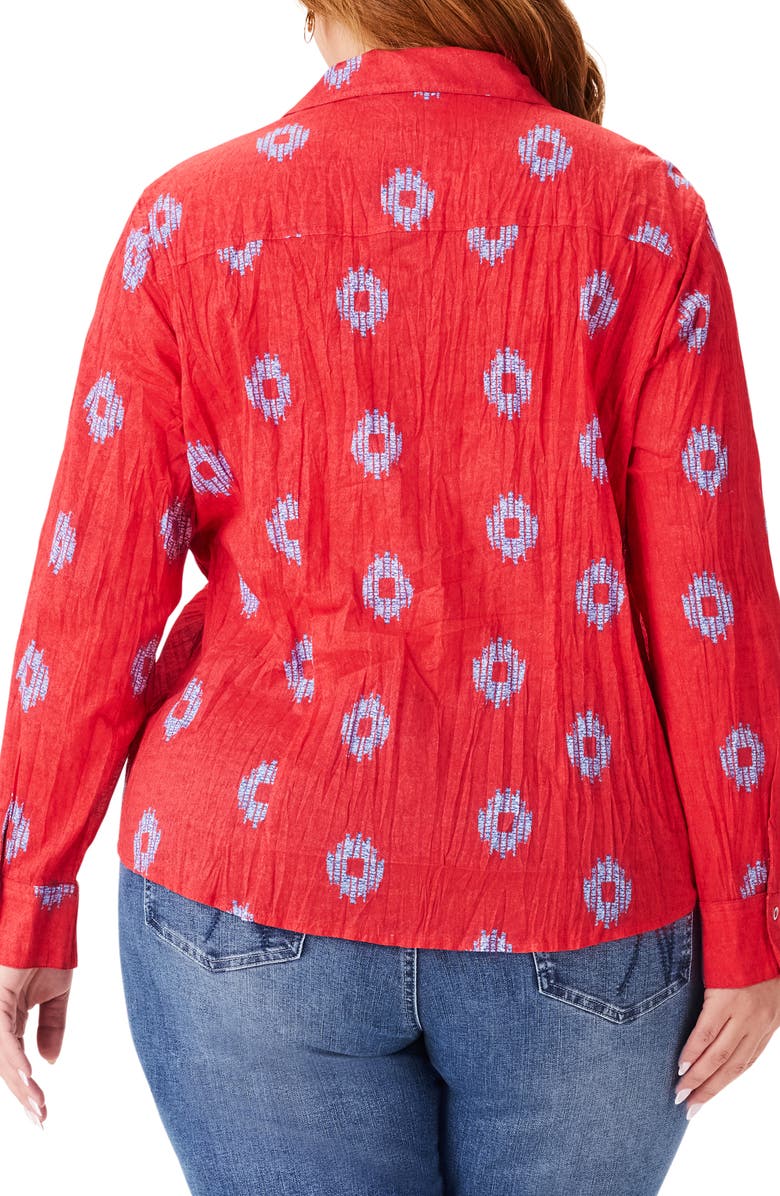 NIC+ZOE Medallion Crinkle Shirt, Alternate, color, 