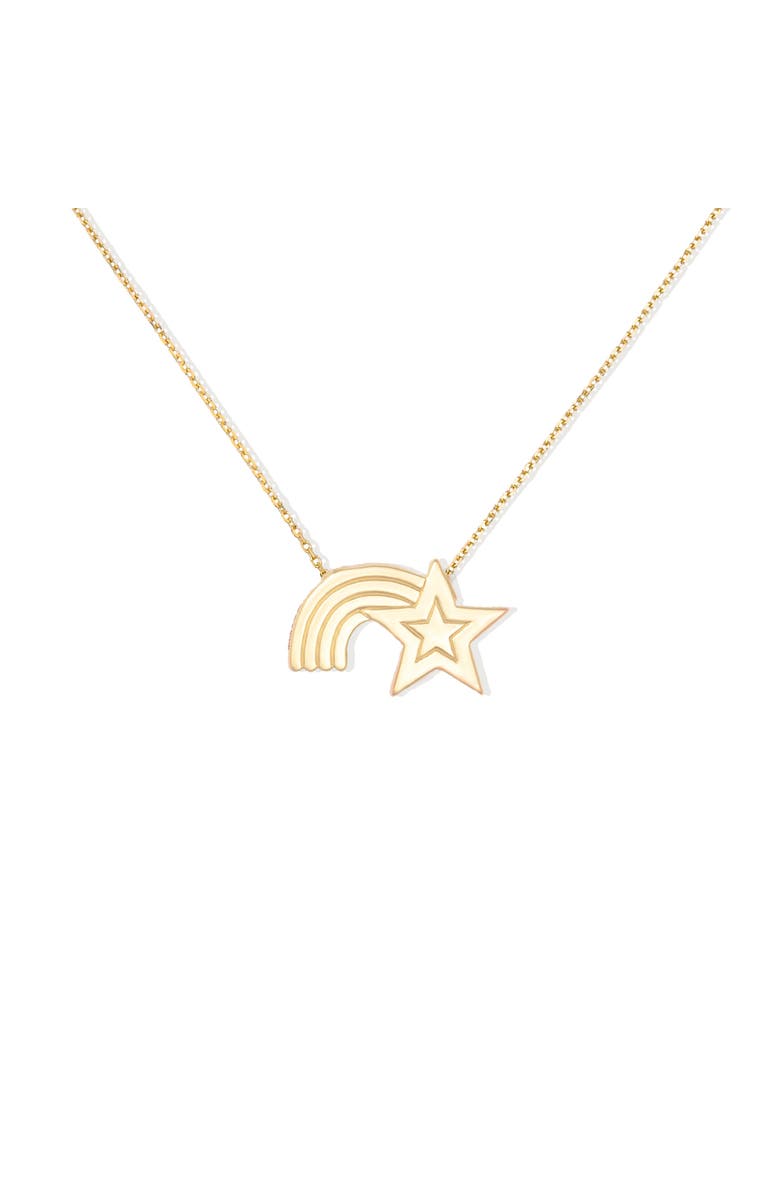 Campbell + Charlotte Juju Shooting Star Charm Necklace, Alternate, color, Gold