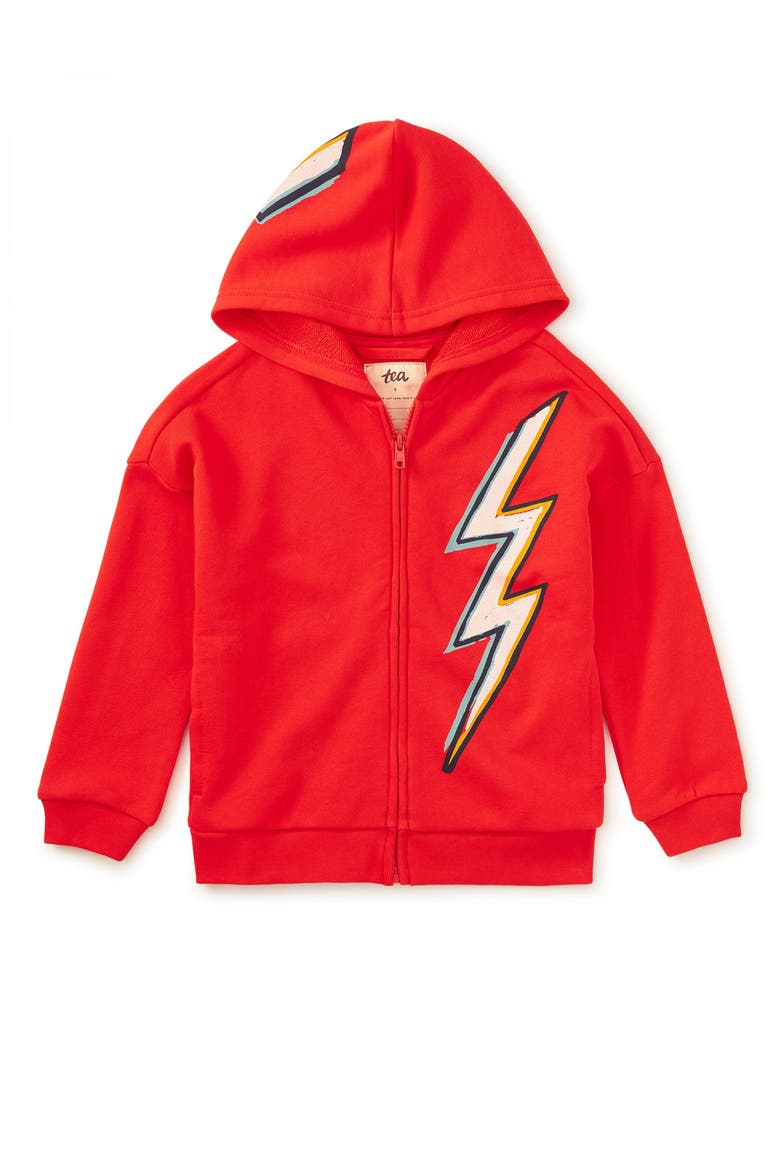 Lightning Bolt Easy Fit Hoodie, Alternate, color, RAY