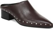 Vince August Studded Leather Mule