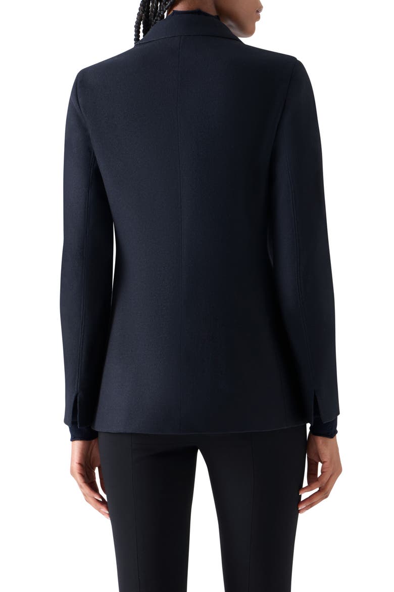 Double Knit Jersey Tailored Blazer, Alternate, color, NAVY