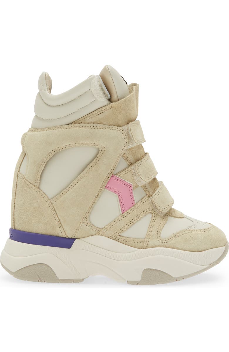 Isabel Marant Balskee Hidden Wedge High Top Sneaker, Alternate, color,