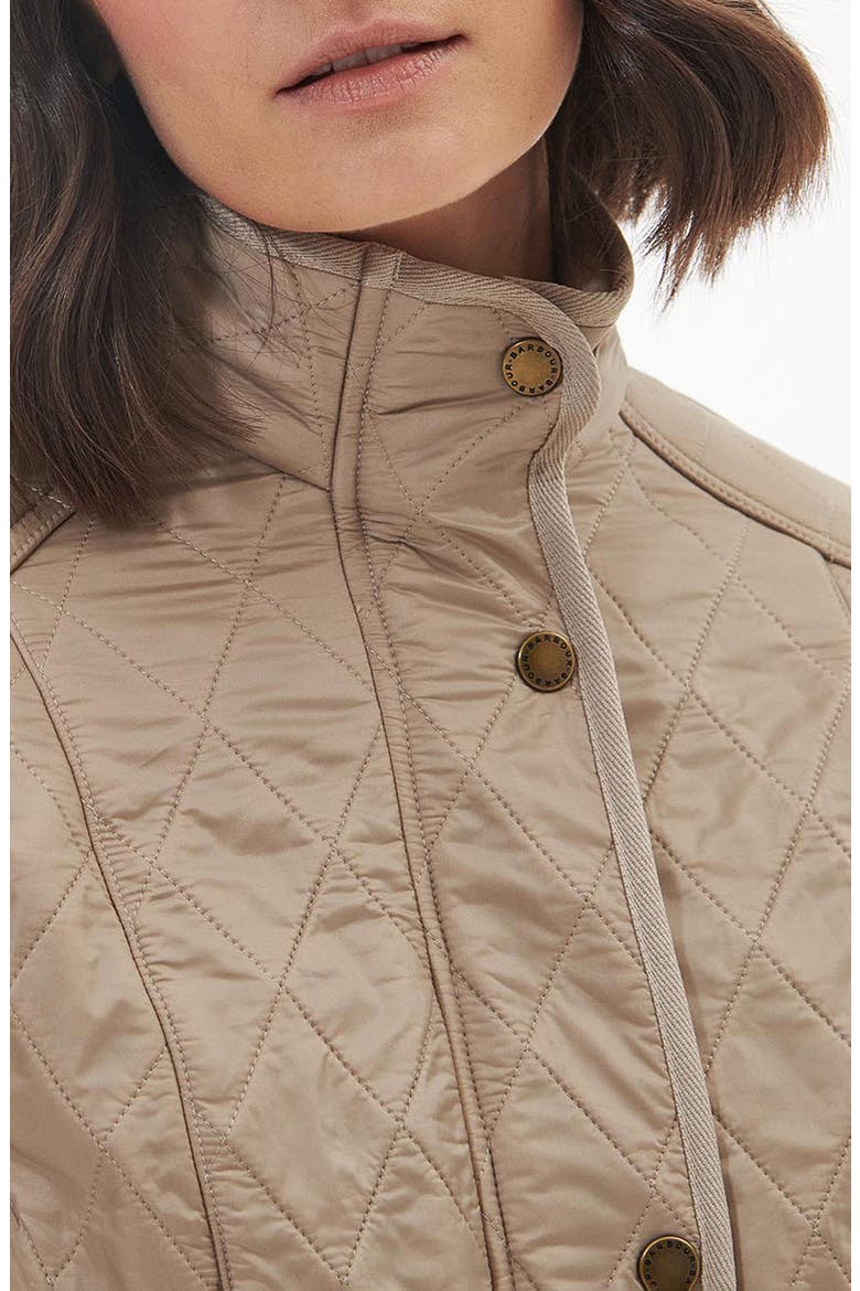Cavalry Fleece Lined Quilted Jacket, Alternate, color, LIGHT FAWN