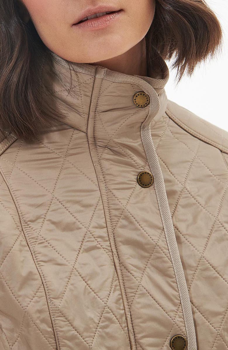 Barbour Cavalry Quilted Jacket, Alternate, color, Light Fawn