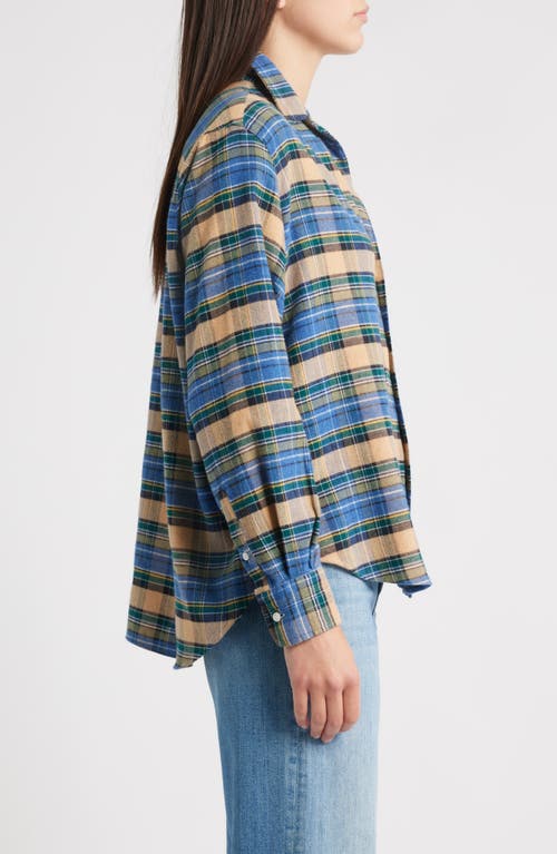 Frank & Eileen Plaid Relaxed Fit Cotton Button-up Shirt In Blue