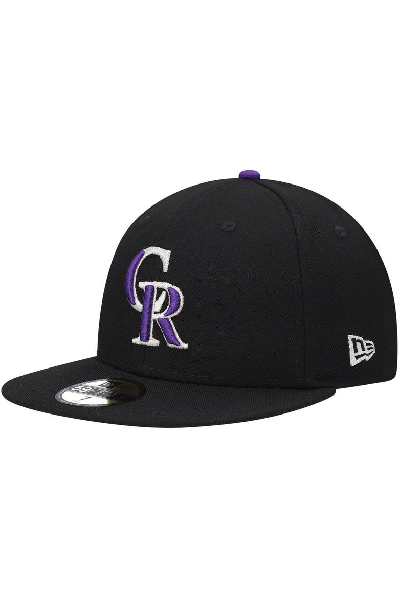 Men's New Era Black Colorado Rockies 9/11 Memorial Side Patch 59FIFTY Fitted Hat, Alternate, color, Black