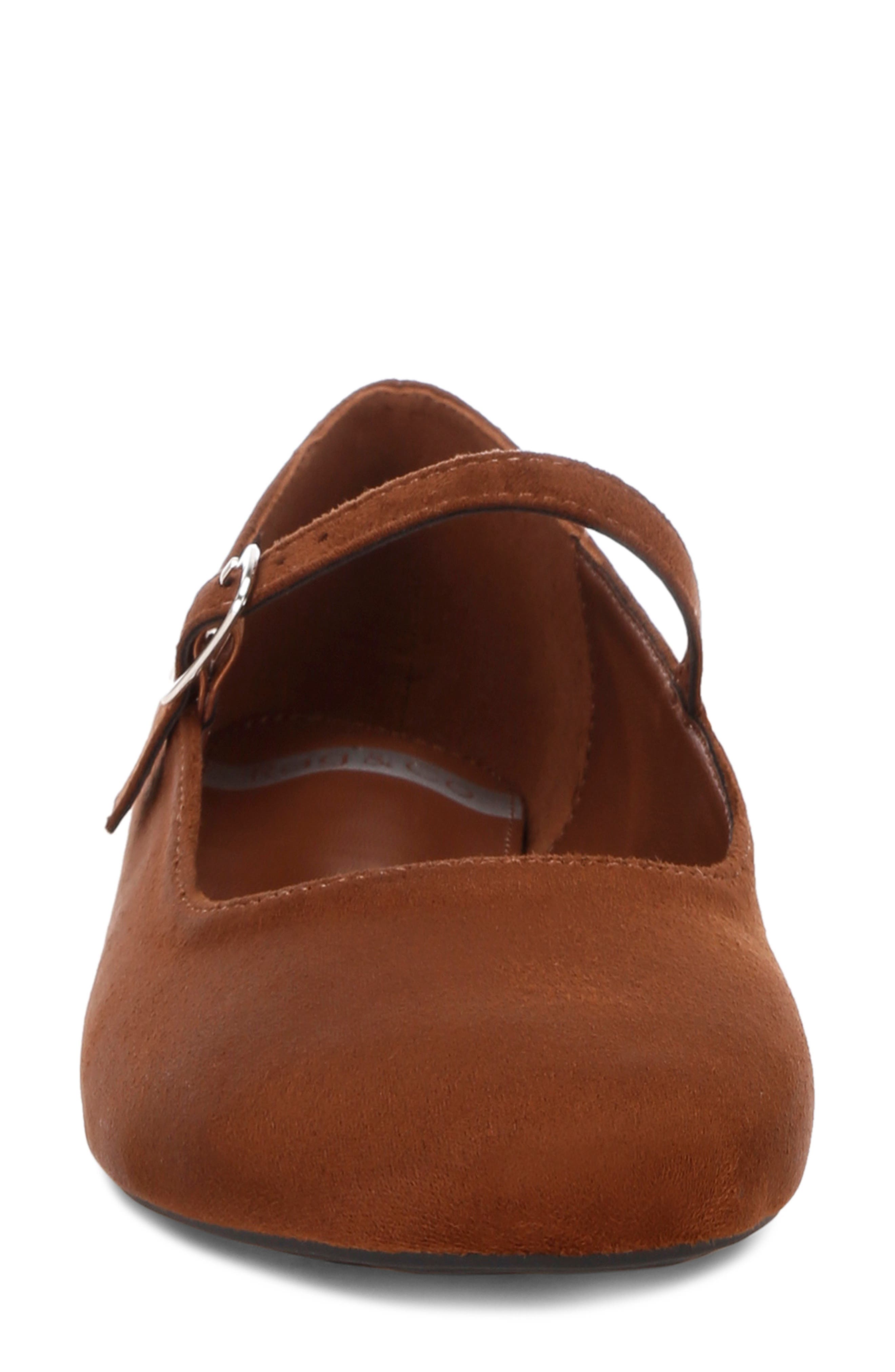 Humbal Mary Jane Flat, Alternate, color, BROWN