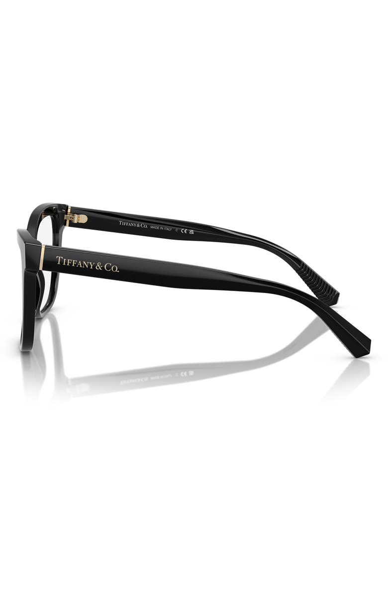 Tiffany & Co. 55mm Cat Eye Optical Glasses, Alternate, color, Black
