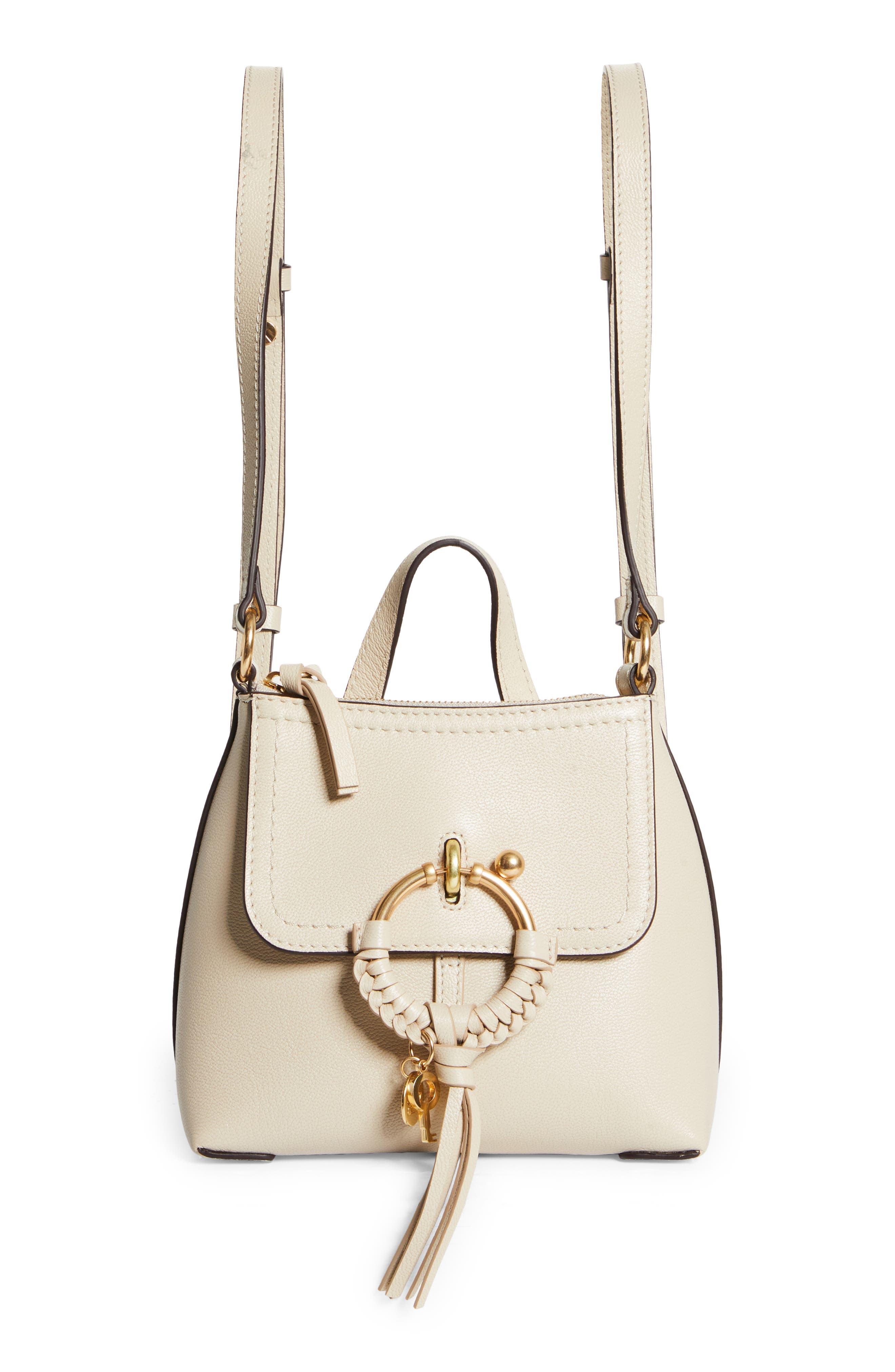 See by Chloé Joan Leather Backpack, Main, color, 