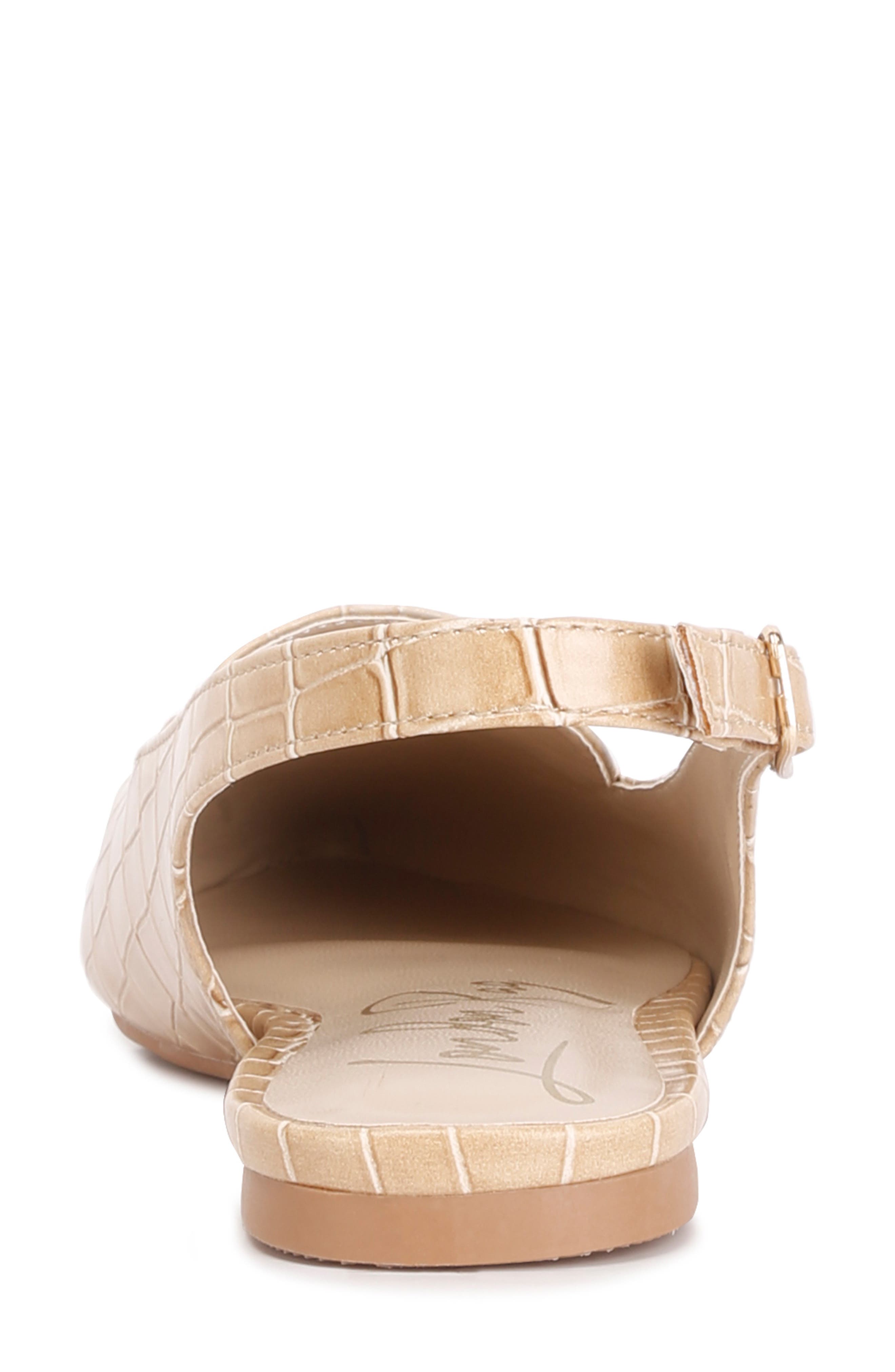 LONDON RAG Trempe Croc Embossed Slingback Flat, Alternate, color, 