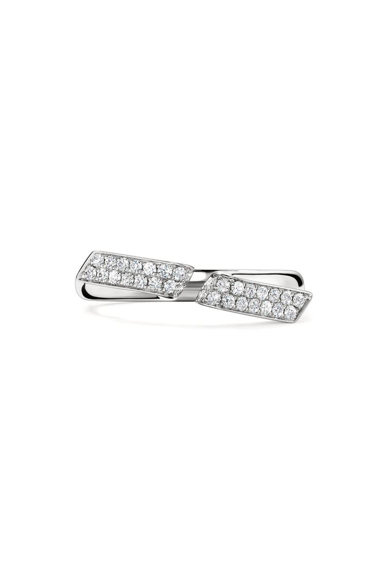 INSIDE/OUT 18K Gold Diamond Flip Open Ring, 0.15ct., Alternate, color, WHITE GOLD