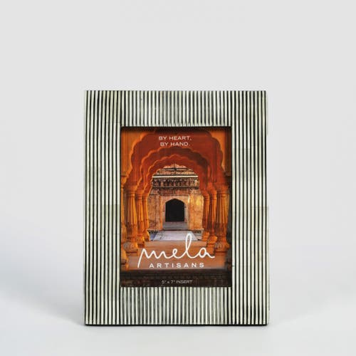 Mela Artisans Pinstripe Inlay Picture Frame In Multi