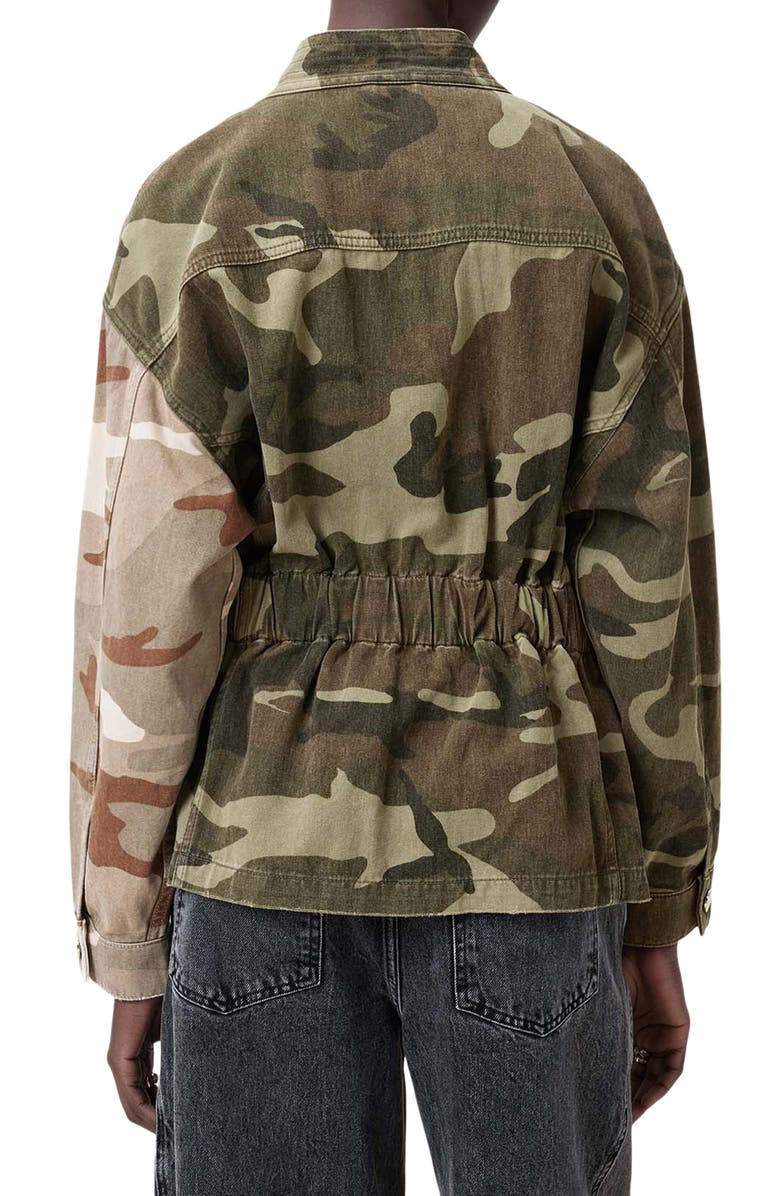 AllSaints Amelia Camo Jacket, Alternate, color, 