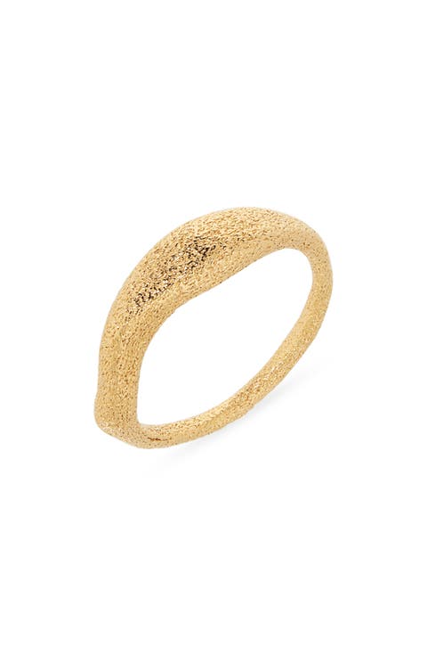 Antica Texture Stacking Ring