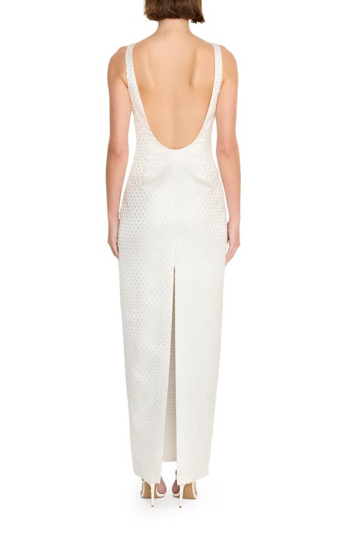 Amanda Uprichard Marbella Maxi Dress In Feather In White