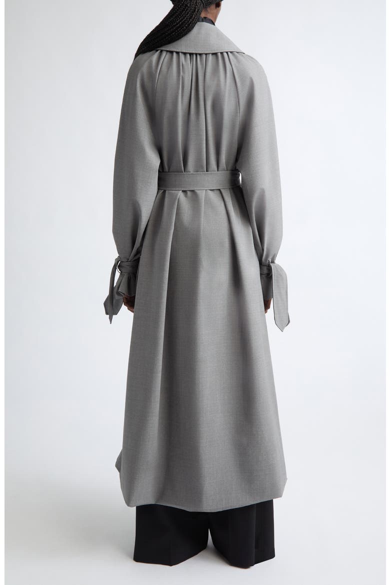 Sidney Virgin Wool Blend Trench Coat, Alternate, color, GREY
