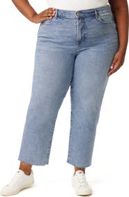 Kensie Allie Raw Hem Crop Slim Jeans