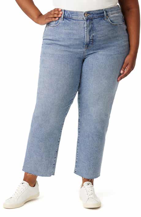 Kensie Allie Raw Hem Crop Slim Jeans