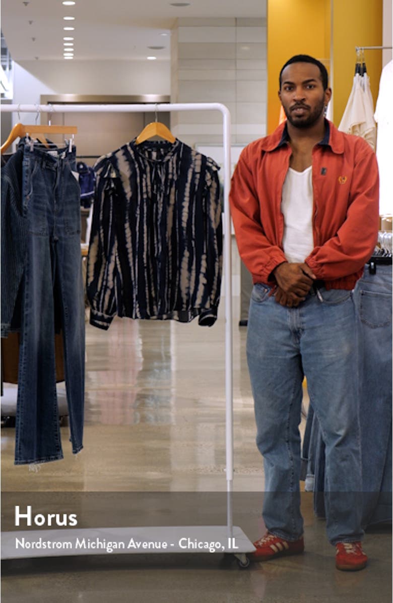 Catania 2 Tie Ruffle Dye Button-Up Shirt, sales video thumbnail