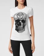 PHILIPP PLEIN T-Shirt Sexy Pure Fit Skull With Crystals Women