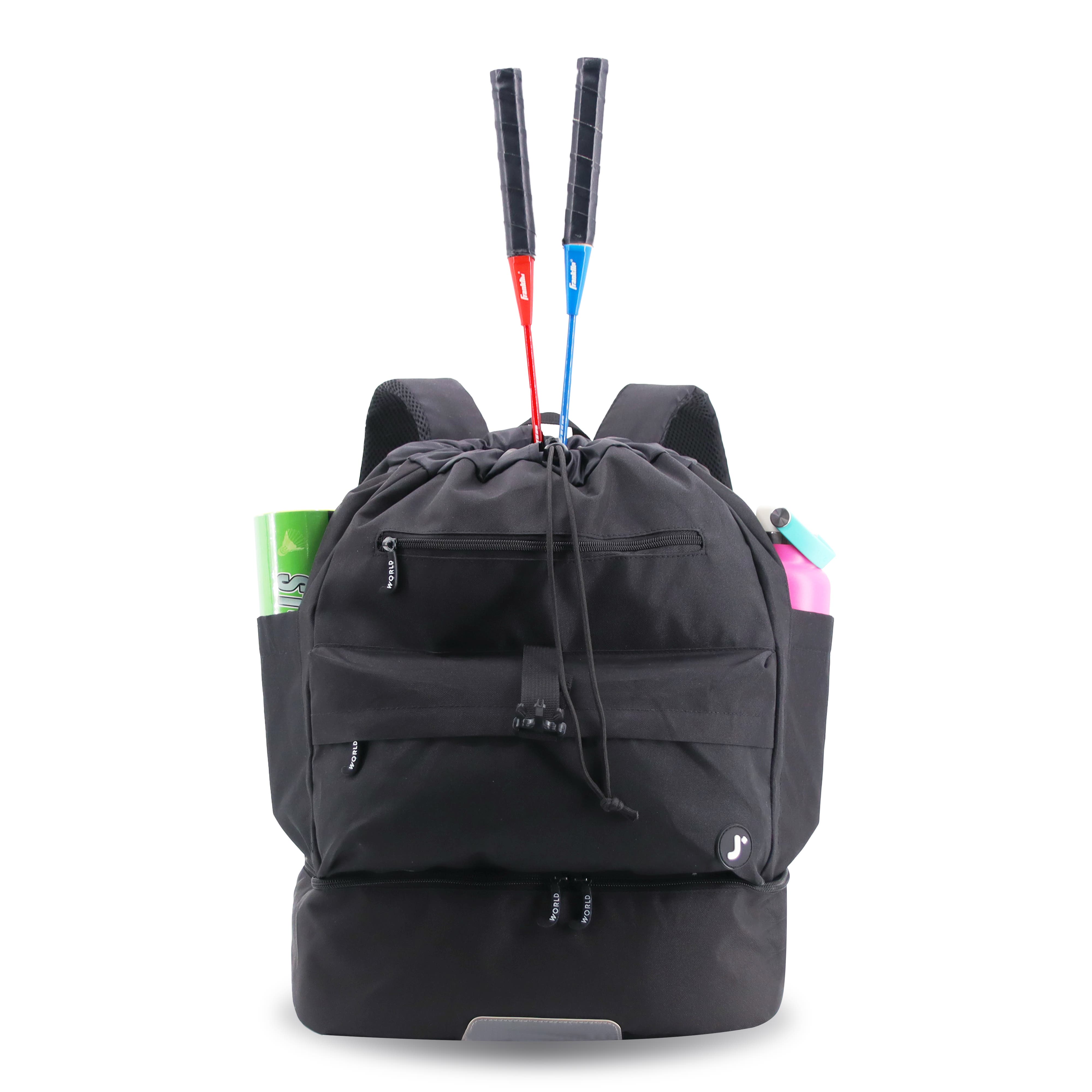 J World Ace Racket Sports Backpack, Alternate, color, Black