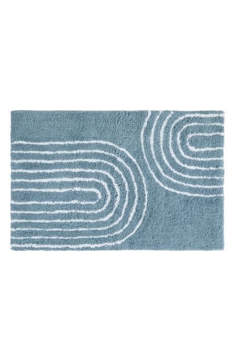 Arc Patterned Bath Mat