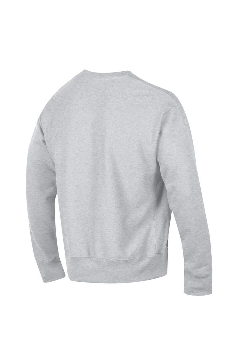 Men's Champion Gray Arkansas Razorbacks Arch Over Logo Reverse Weave Pullover Sweatshirt, Alternate, color, Gray